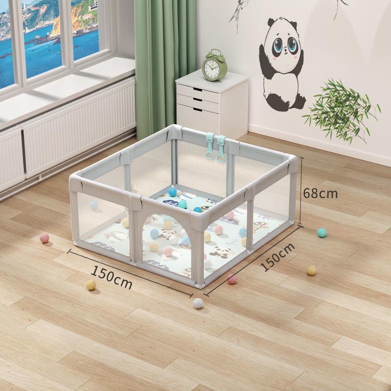 Free Shipping Baby Playpen with Bedside Guardrail & Children's Crawling Mat