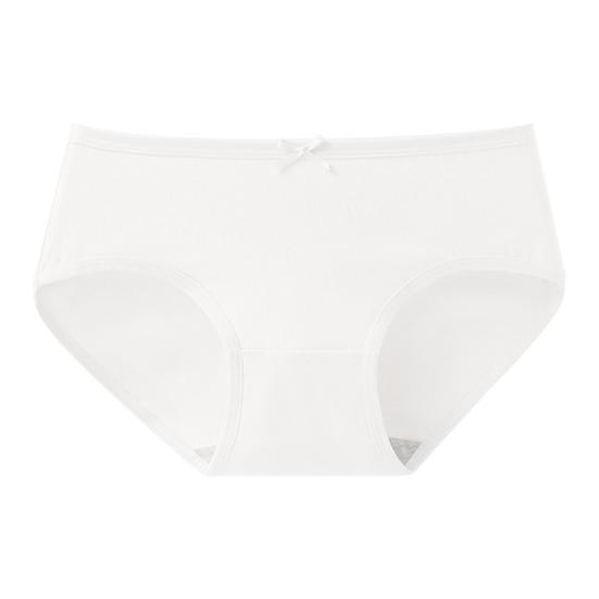 Damen Baumwollslips Einfarbig Hygienische Damenunterhosen Atmungsaktive hochelastische Höschen Unterwäsche