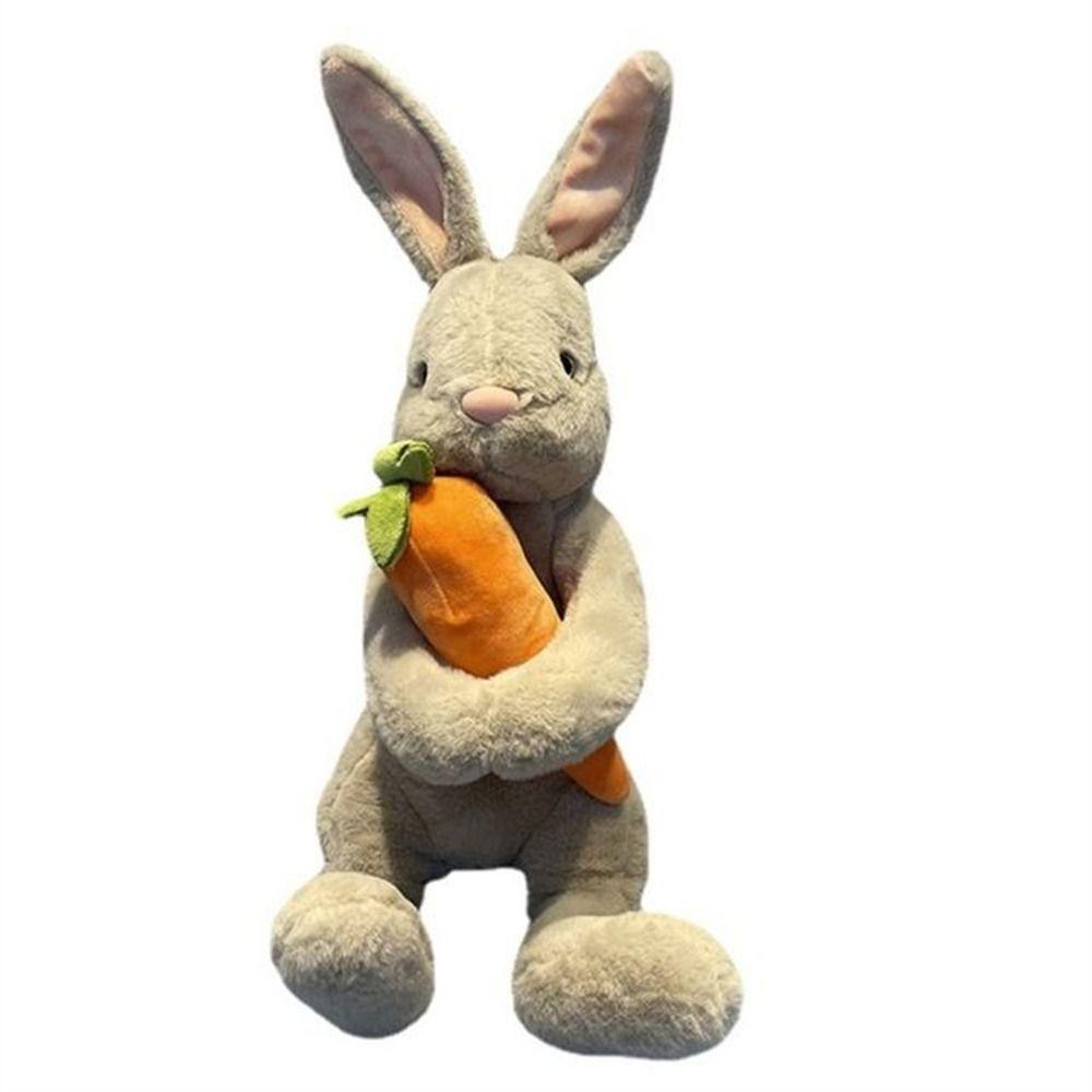 Simulation Rabbit Plush Toys Sitting Bunny Stuffed Rabbit Doll Cuddle   Hugging Pillows