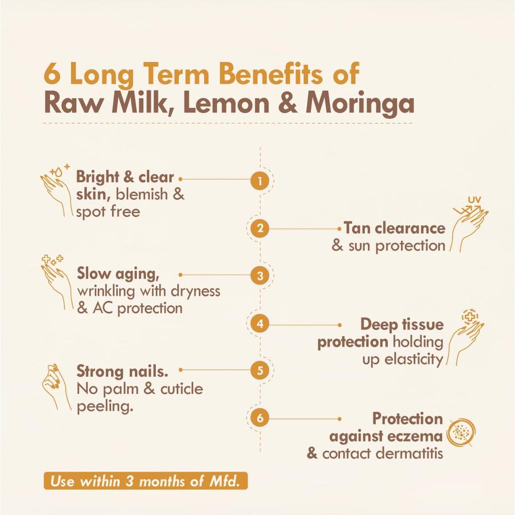Nat Habit Lemon Moringa Hand Cream Fresh Whipped Hand Malai With Shea Butter For Moisturizing And Brightening Hands (30 Ml)