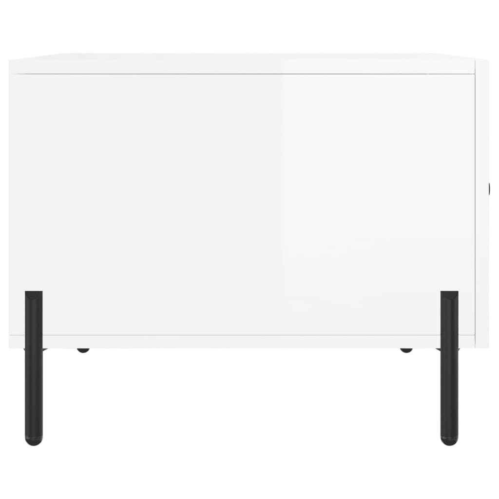 Coffee Tables 2 pcs. High Gloss White 50 x 50 x 40 cm Engineered Wood