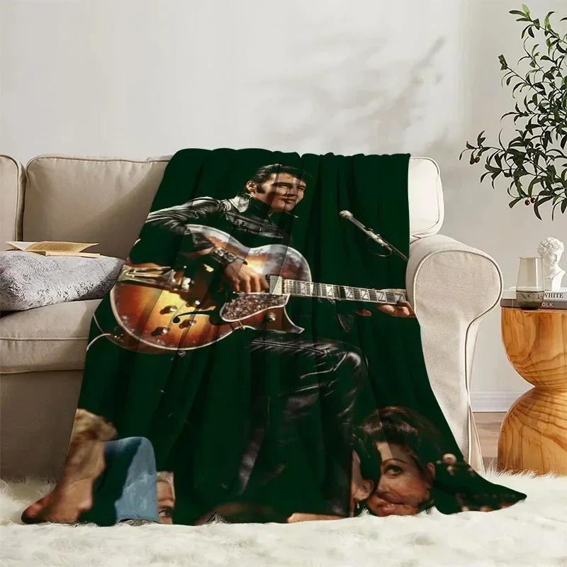 Fleece-Kuscheldecke Elvis-Tagesdecke auf dem Bett Dekorative Sofadecken für die Winter-Schlafzimmerdekoration Boho-Wohnkultur