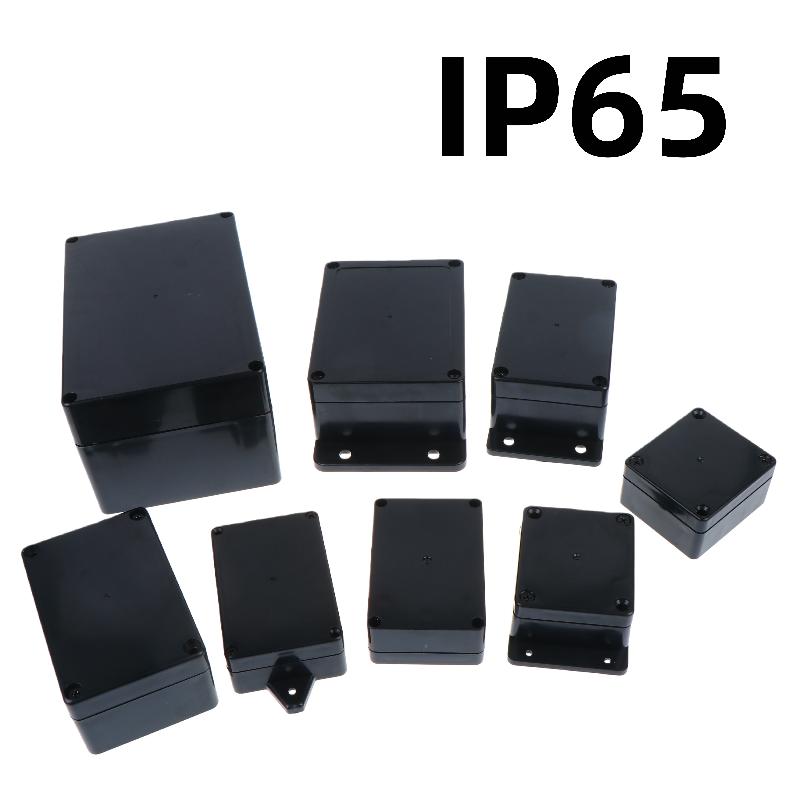 1/3 Stück Kunststoff Elektronik Projekt Instrumentengehäuse Ip65 Wasserdicht Schwarze Anschlussdose Outdoor Behälter Stromgehäuse Werkzeuge