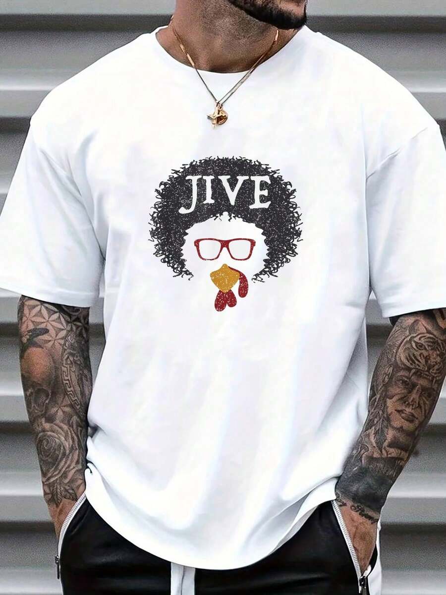 

Funny Vintage Face Retro Style Thanksgiving Day Jive Turkey Unisex T-Shirt S