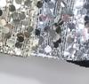 High-End Sequin A-Line Mini Skirt with Anti-Exposure Lining, High Waist, and Slim Fit