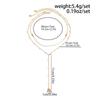 Ingemark 2Pcs/Set Minimalist Imitation Pearl Chain Necklace for Women Collar Trend Vintage Sequin Pendant Choker Party Jewelry