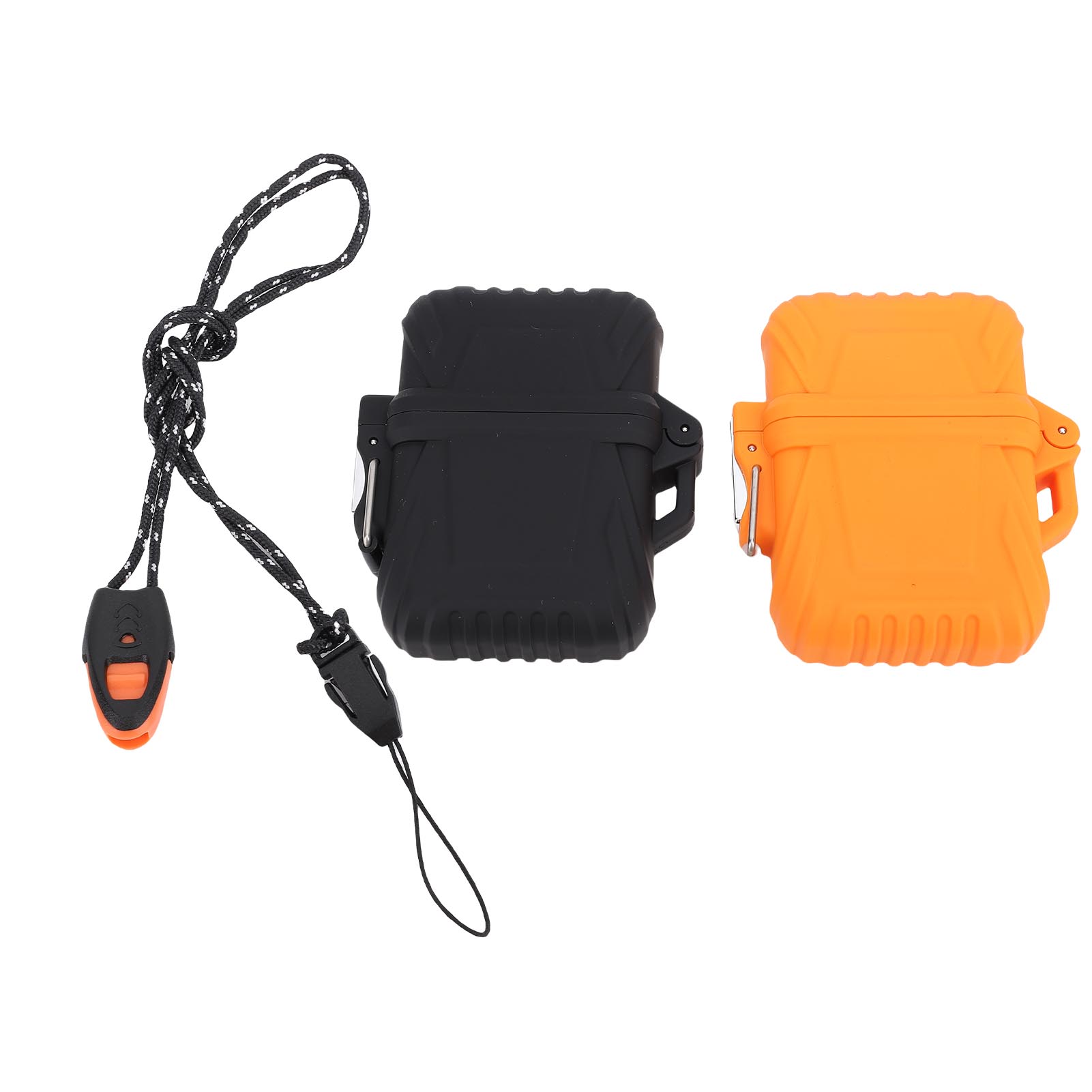 

2 шт. Чехол для хранения спортивного снаряжения для улицы, дождестойкий, многофункциональный, многоразовый, защитный чехол-сухой бокс для путешественников Black+Orange