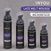 INYOU LACEMELT MOUSSE Wig Glue with Nozzle, Lace Front Styling Foam Adhesive for Secure Hold, Professional Hair System Bonding Mousse