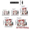 2pcs  Curtains Christmas Snowmen Merry Winter Fun Print Chic Curtains Versatile Fabric Curtains Versatile All Perfect for Living