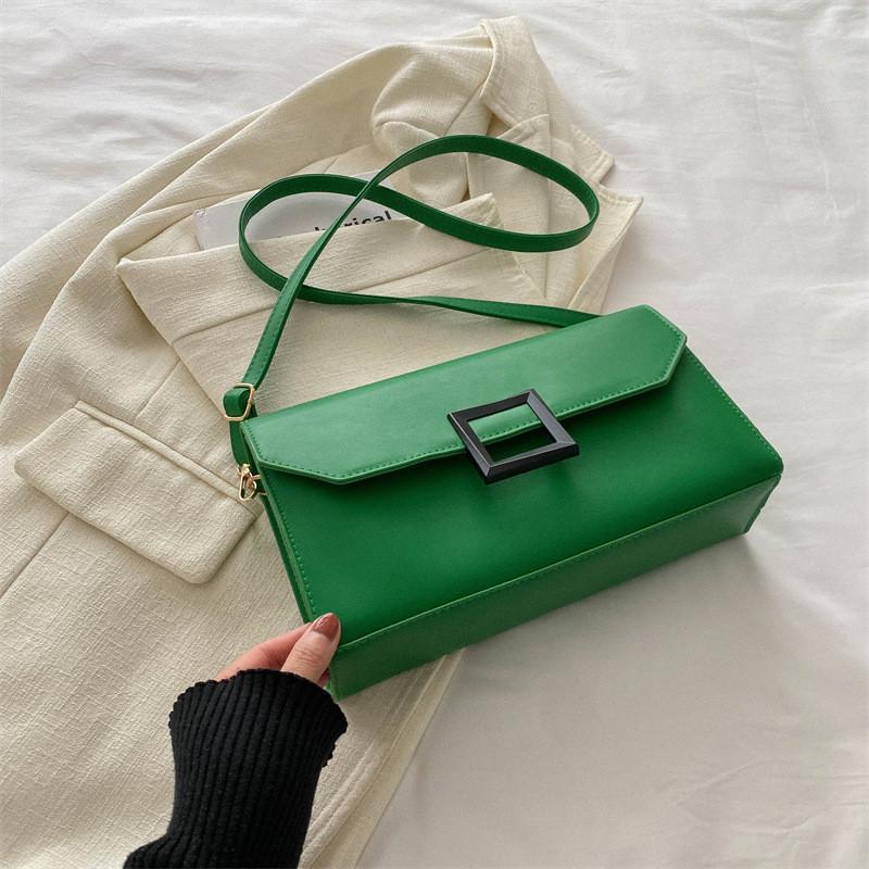 Stylish Compact Square Bag With Soft Pu Material In Elegant Colors For Street Fashion Lovers