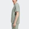 Adidas Футболка Originals Essentials+ Made With Hemp с однотонным логотипом, мужские топы серебристо-серо-зеленого цвета HR2955