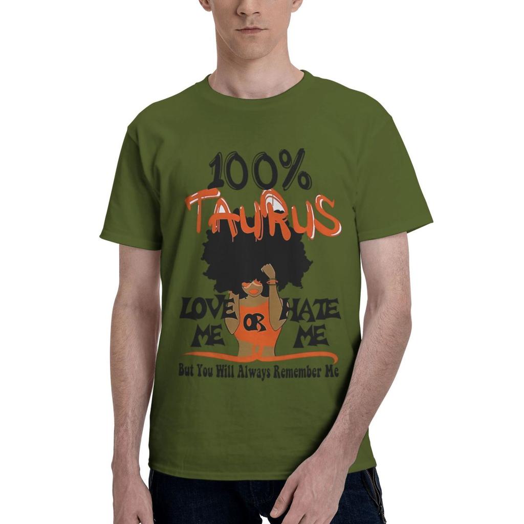 Taurus Zodiac Print 100 Cotton Casual Breathable Confortable Totoro Mens TShirts Funny Gift