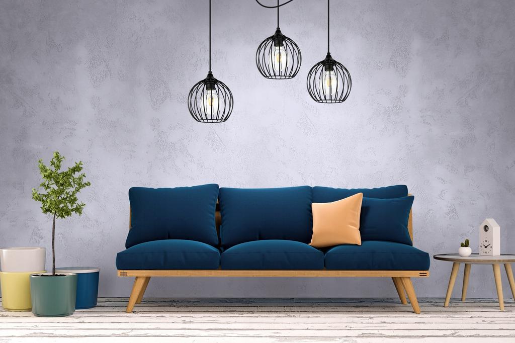 MODERN SPIDER HANGING LAMP, WIRE CEILING