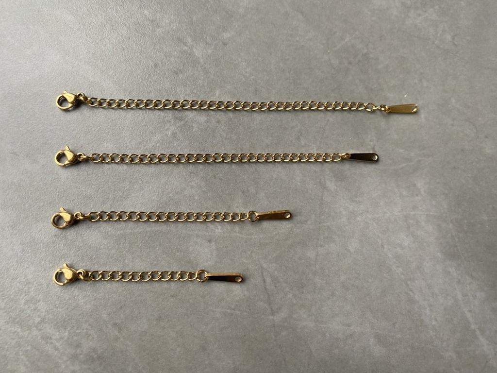 EManco HOT Stainless Steel Extender Chain Lobster Clasps Tags Connector DIY Jewelry Making Findings Bracelet Necklace Anklet