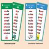 60 Sheets Teacher Teaching Aids Montessori Phonics Word Lists Cards English Vocabulary Building Learning Flashcards
