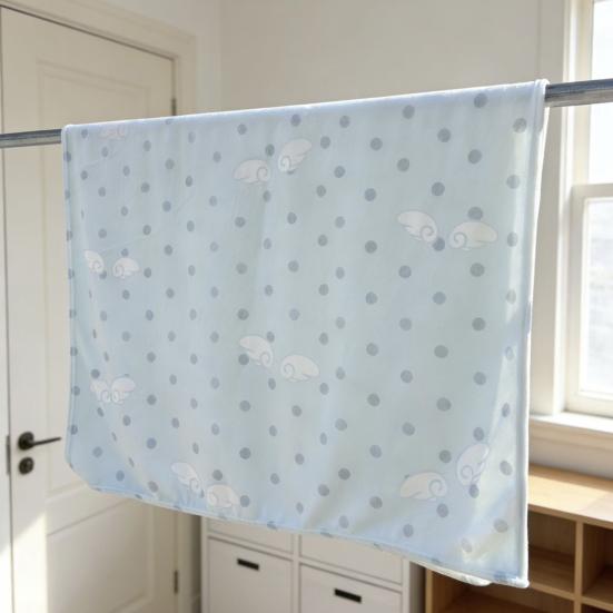 Polka Dots Nap Blanket, Double-Sided Flannel Blanket, Lightweight And Breathable Air Conditioner Blanket for Office Dorm Home, Soft Cozy Throw Blanket