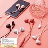 Elecom Lightning Earphones, 13.6mm Driver, MFI Certified, FAST MUSIC F10I Series, with Mic, White, EHP-LF10IMBWH