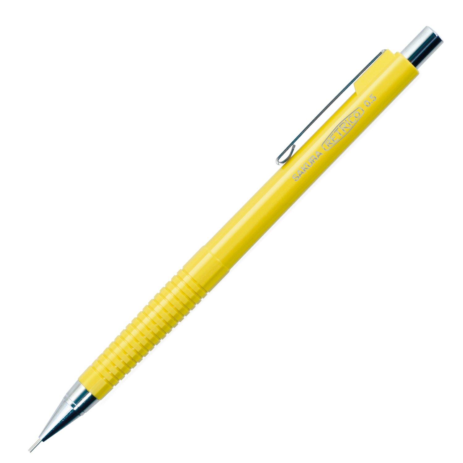 

Sakura Mechanical 10 Cray-Pas Pencil, Retroco, 0.5mm, Yellow, Pens, NS205R#3(10)