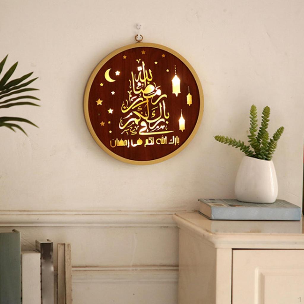 Ramadan Wall Decoration Ornament Eid Mubarak Hanging Craft Suppiles