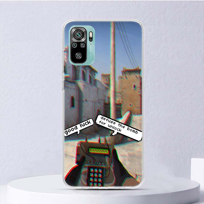 Counter Strike Cs Go Soft Case For Xiaomi Redmi Note 14 13 12S 11S 10S 12 Pro Plus Phone Cover 11 10 11E 11T Note14 Shell Coque