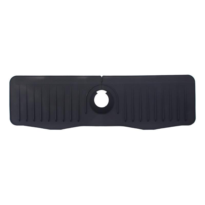 Silicone Faucet Splash Guard & Draining Mat for Kitchen/Bathroom Counters