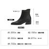 Leather short boots children's 2025 new thick heel women's boots thick heel autumn and winter mid-tube boots pointed low boots S361-2