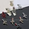 Shiny Rhinestone Snake-Shaped 3D Nail Art Accessories