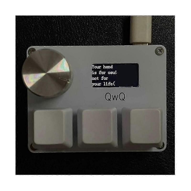 Osu O3c Rapid Trigger Hall Switches Wooting Magnetic Red Switches Keyboard With Knob Screen Copy Paste Shotcut(black)