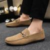 Fashion Sneakers Khaki Slip-on Summer Casual Shoes for Men British Style Vulcanize New In Classic Original Luxury Sale Designer Man Shoe