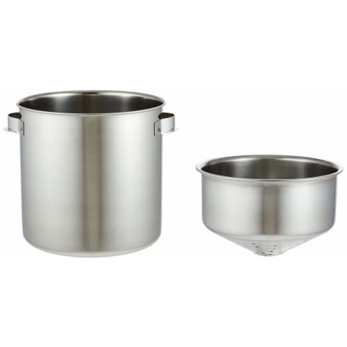 EBM 18-8 Tempura Waste Container (190) with Handle, Medium