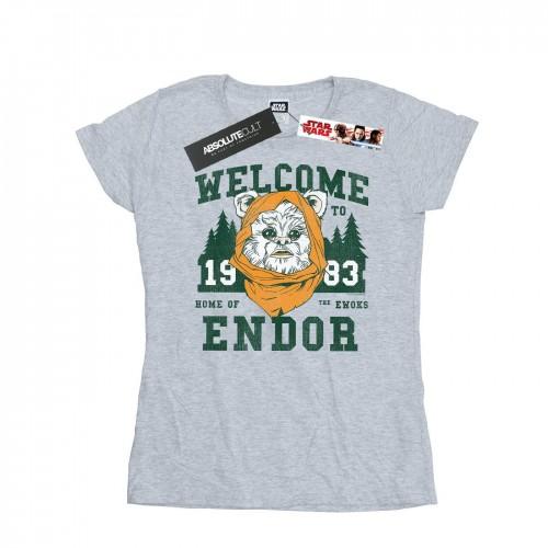 

Star Wars Womens/Ladies Endor Camp Cotton T-Shirt XXL білий