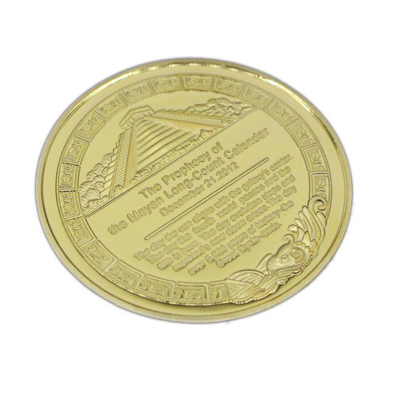 Retro Vintage Metal Medallion Mayan Aztec Coin Amulet Medal Unisex Women Men Protect Charm Talisman Powerful Wealth Success Health Luck Jewelry