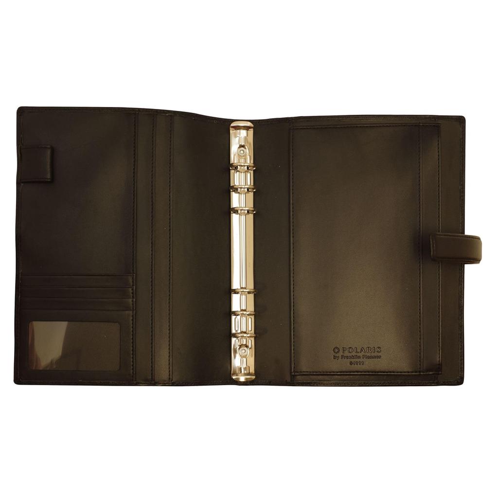 Franklin Planner POLARIS Sheepskin Binder A5 Size 20mm Black 64111