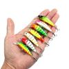 5Pcs/Boxed Slow Sinking Hard Artificial Bait with 2 Trible Hook Wobbler Crankbaits  Effective Bass