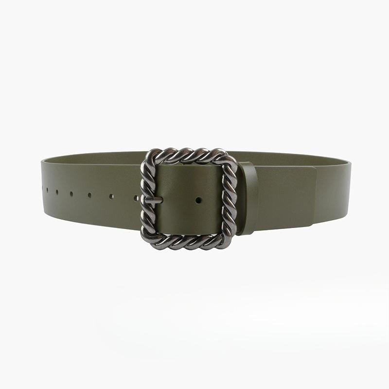 

Женский ремень Натуральная кожа Широкий Универсальный Куртка Свитер Ветровка Поясная печать Простой и Модный Женский ремень Высококлассное ощущение 110см