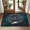 Philadelphia Eagles Design Crystal Velvet Rug Soft Decorative Mat for Bedroom Entrance