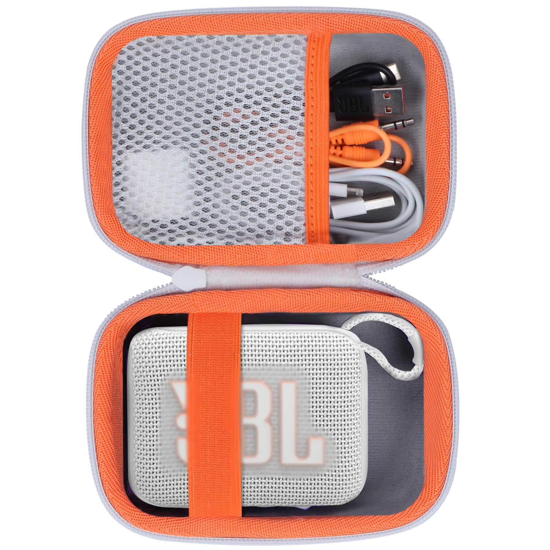

Lebakort Protective Storage Case Compatible with GO4, GO3, GO 4, and GO 3 Portable Speakers (White Case)