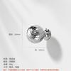 Zinc Alloy, Corrugated, Round, Round Handle, Bedside Table Wardrobe, Wine Cabinet Drawer, Gold Handle, Simple Kitchen Cabinet