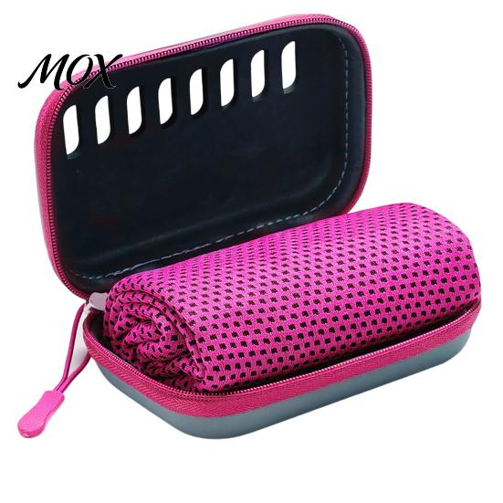Quick Cooling Towel with Case Carrying Case, 30x80cm Instant Microfiber Ice for Gym Fitness Towel, Portable Drying Workout Yoga Running Sports