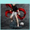 Unikalny model PVC Kaneki Ken z Tokyo Ghoul z personalizowanymi cechami twarzy, wysokość 21 cm