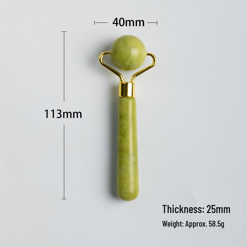 Universal Jade Beauty Instrument: Full Body Massager & Facial Roller with Gua Sha Board Set.
