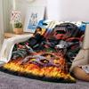 King Kong Giant Monster Jungle Battle Art Print Flannel Blanket Soft Warm Throw Blanket for Sofa Bed Living Room