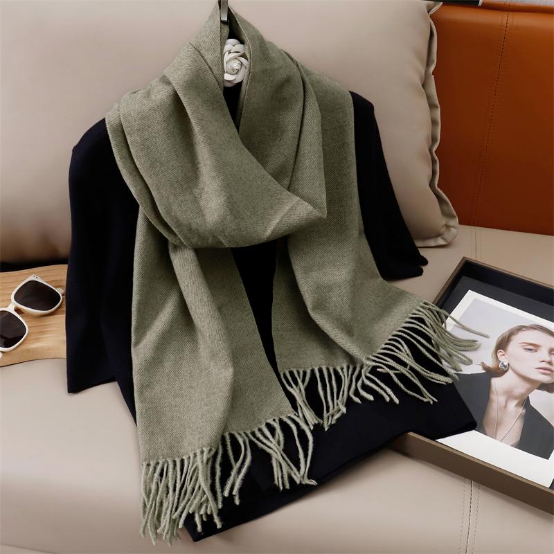 Winter Solid Scarf Women Cashmere Soft Warm Scarves Hijab Female Long Headband Shawl Wrap Bandana Foulard Echarpe Poncho Stoles