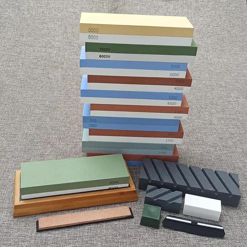 Wetzstein Schärfsteine Professioneller Messerschärfer Schleifstein Wasserstein Küchenwerkzeug 1000 3000 6000 Körnung Doppelseitig