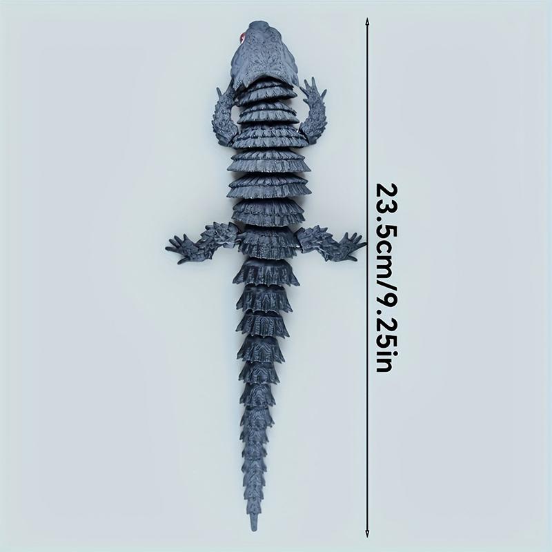 3D Printed Conjoined Lizard Statue Ornaments, Movable Cartoon, Creative Desk Plants, Rockery, Fish Tank Landscaping Decoration