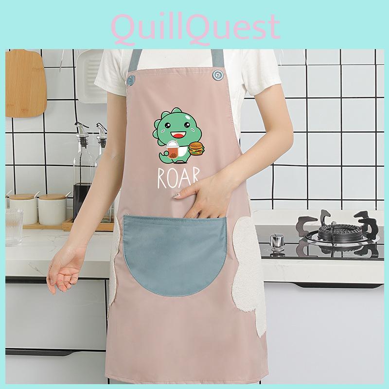 Cartoon Wasserdichte PVC Schürze für Damen und Herren Küche Kochen Schützt Kleidung