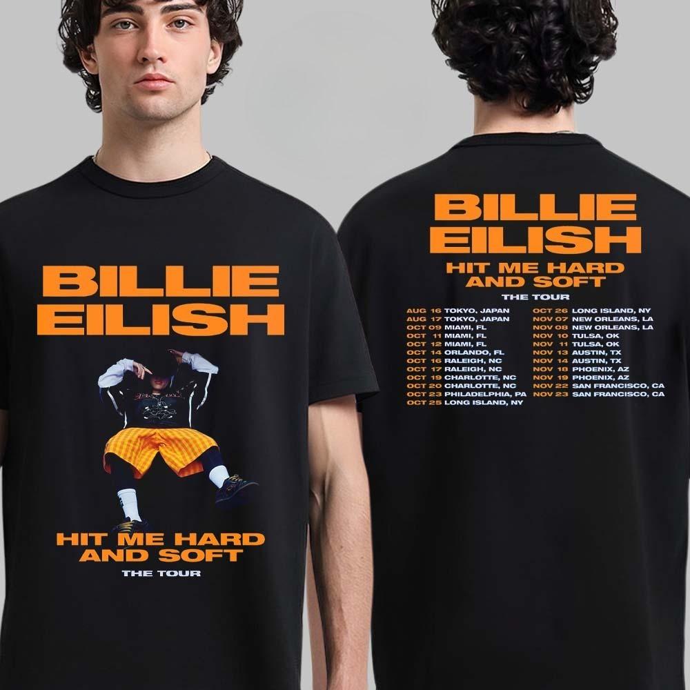 Billie Eilish Hit Me Hard and Soft The Tour Part 2 2025 Schedule Tour Dates Two Sided Unisex T-Shirt