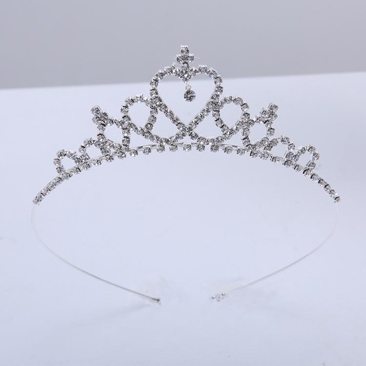 Princess Birthday Crown Headband for Women and Girls – Elegant Hair Accessory for Special Occasions Small Silver Crown серебряный