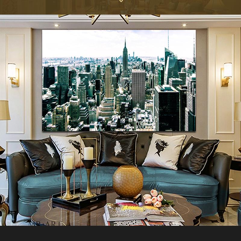 Modern Landscape Posters and Prints Wall Art Canvas Painting Modern Urban Landscape Decorative Painting For Living Room Decor