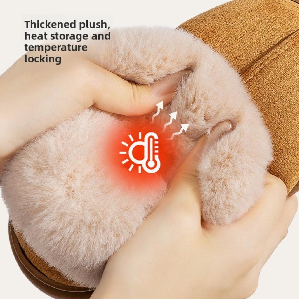 Barnas bomullssko for vinteren, egnet for både gutter og jenter til å bruke inne og ute, mellomstore barnas snøstøvler